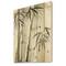 Designart - Vintage Monochrome Bamboo V - Lake House Print on Natural Pine Wood